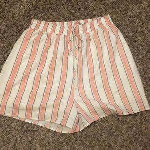 Francesca pink and white shorts